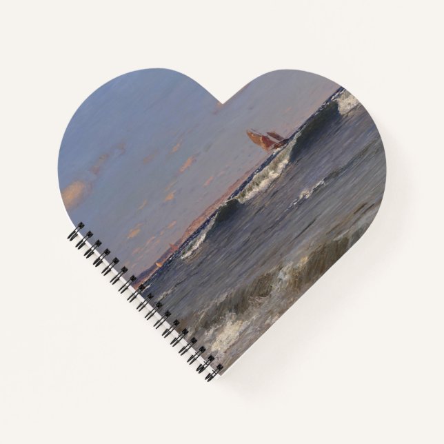 Breaking Wave von Dubovskoy Notizbuch (Vorderseite)