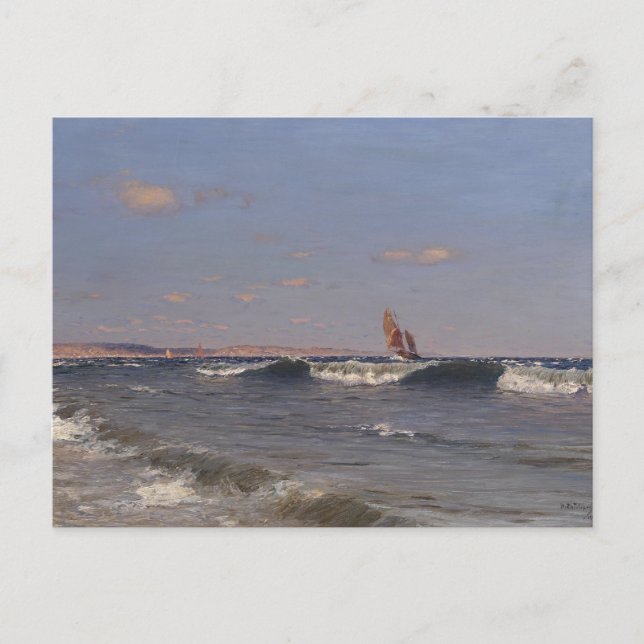 Breaking Wave von Dubovskoy Postkarte (Vorderseite)