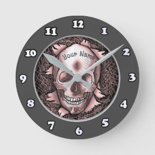 Breakout Roter Schädel Uhr