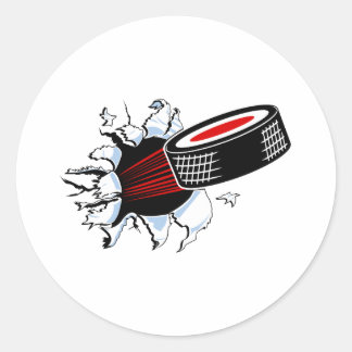 Breakthru Hockey Puck Runder Aufkleber