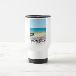 Brean Beach Devon Vintage-Reiseplakat Reisebecher