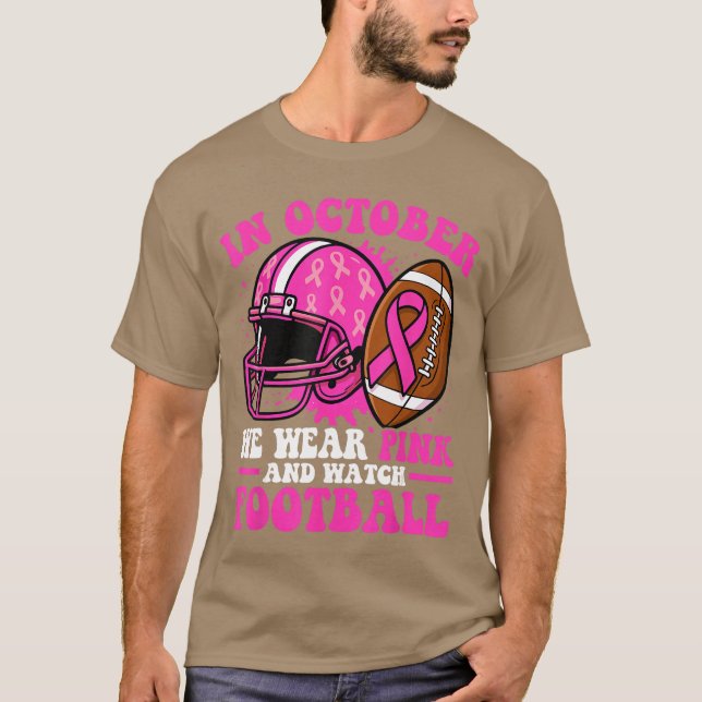 Breast Cancer Awarenes Women in October We Wear Pi T-Shirt (Vorderseite)