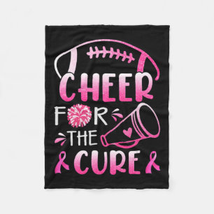 Breast Cancer Awareness Cheer For The Cure T-Shirt Fleecedecke