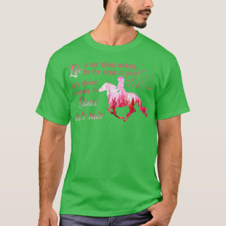 Breast Cancer Awareness Horse Ribbon Pink Gifts Wo T-Shirt