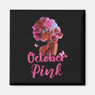 Breast Cancer Awareness In October We Wear Pink Bl Magnet
