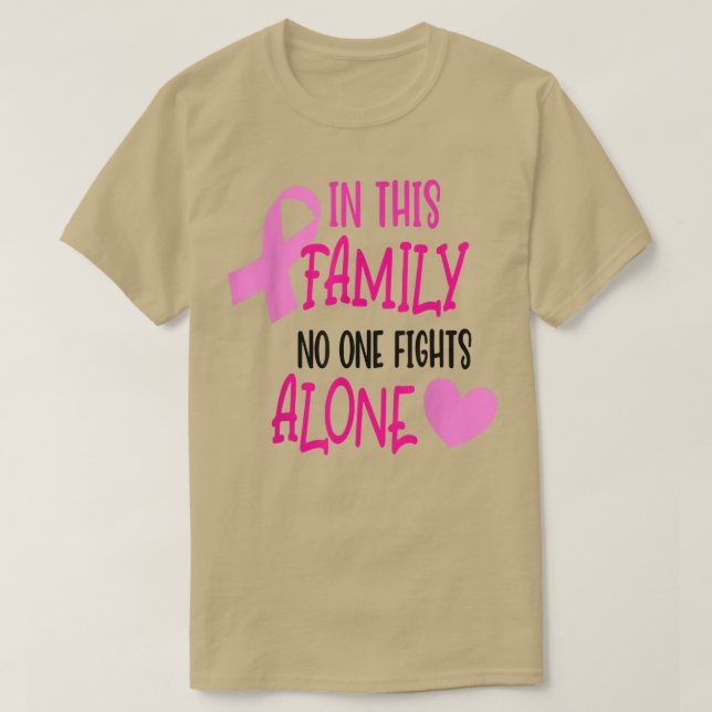 Breast Cancer Awareness In This Family No One Is A T-Shirt (Design vorne)