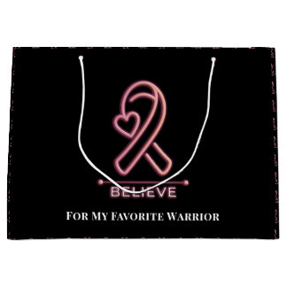  Breast Cancer Awareness / Lazo Rosa Creer Große Geschenktüte
