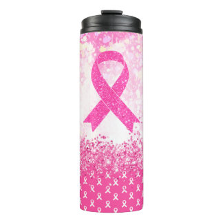 Breast Cancer Awareness Pink Ribbon Thermosbecher