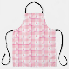 Breast Cancer Awareness Plaid Pink Ribbon Schürze