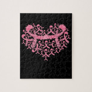 Breast Cancer Awareness Ribbon Pink Survivor Puzzle