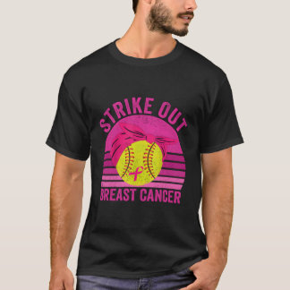 Breast Cancer Awareness Softball Fighting T-Shirt
