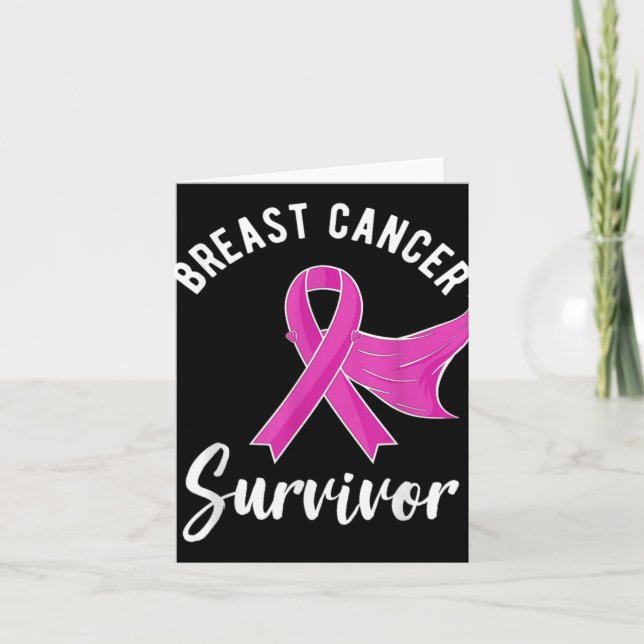 Breast Cancer Awareness Women Survivor Nk  Karte (Vorderseite)