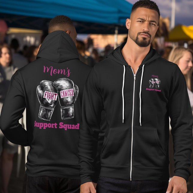 Breast Cancer Fighter Support Squad Hoodie (Von Creator hochgeladen)