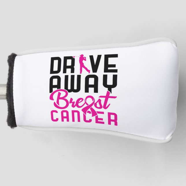 Breast Cancer Golfspielen Golf Golfer entfernen Golf Headcover (Vorderseite)