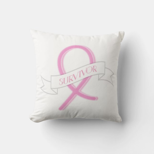 Breast Cancer Pillow Mastectomy Pillow Awareness Kissen (Vorderseite)