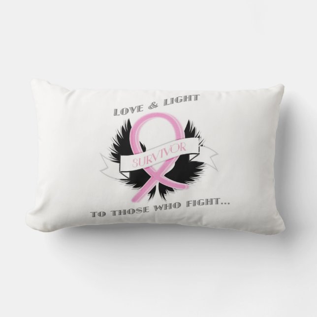 Breast Cancer Pillow Mastectomy Pillow Awareness Lendenkissen (Vorderseite)