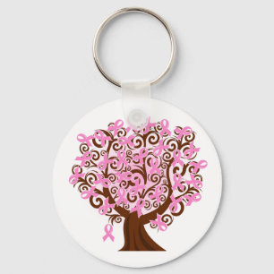 Breast Cancer Pink Ribbon Awareness Keychain Schlüsselanhänger