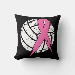 Breast Cancer Pink Ribbon Volleyball Awareness Cos Kissen