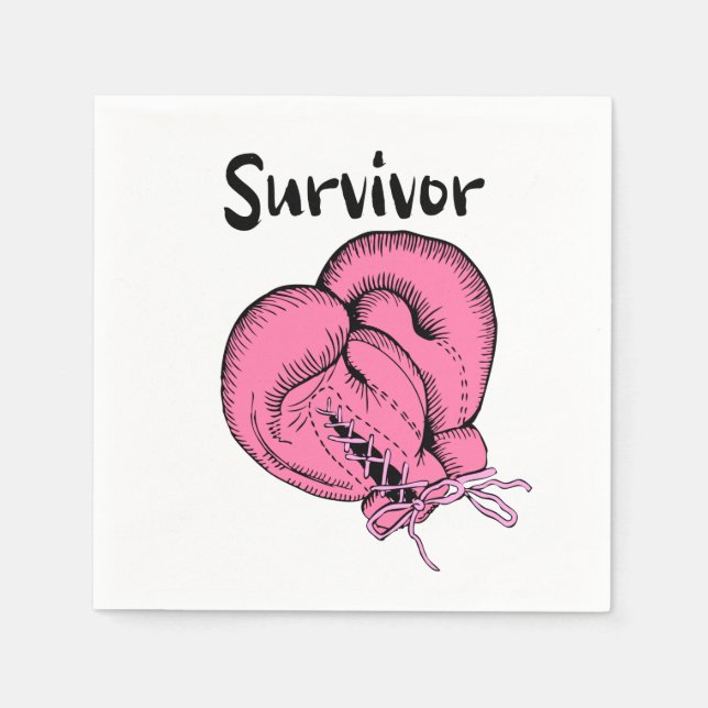 breast cancer survivor serviette (Vorderseite)