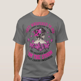 Breast Cancer Warrior I'm The Storm Strong Women P T-Shirt