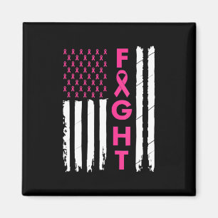 Breast Survivor American Flag Breast Cancer Awaren Magnet