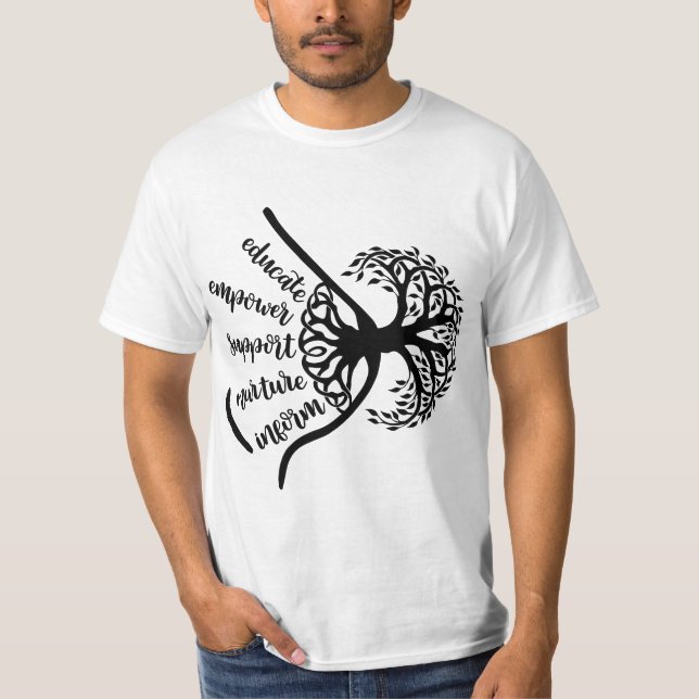 Breastfeeding Support Birth Worker Midwife Doula L T-Shirt (Vorderseite)