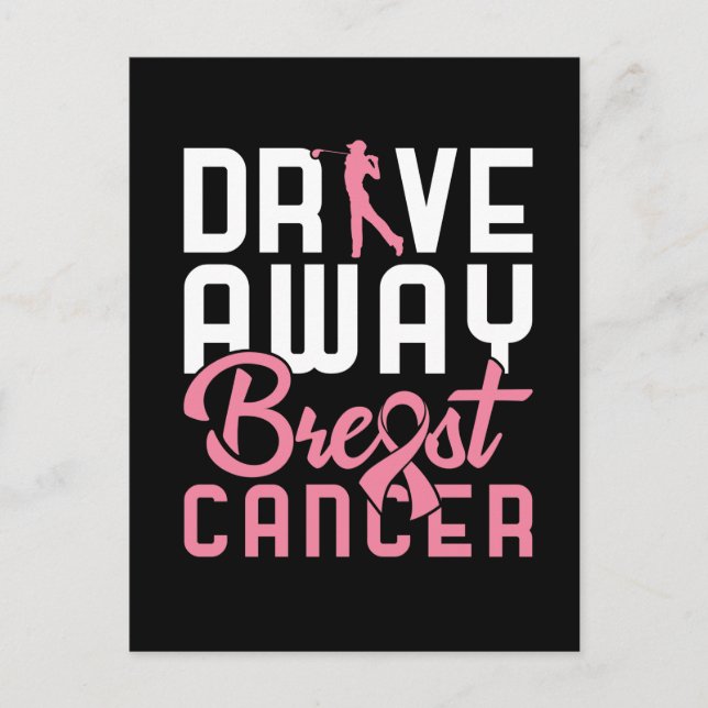 Breastkrebs abbrechen postkarte (Vorderseite)