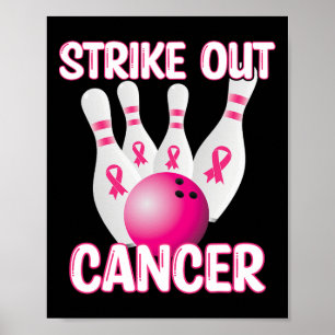 Breastkrebs ausschließen - Bowling Pink Poster
