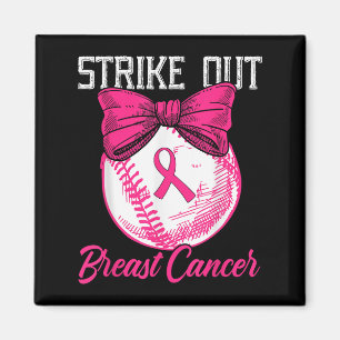 Breastkrebs-Baseball-Brustkrebs beenden Magnet