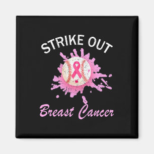 Breastkrebs-Bewusstsein abschaffen Baseball Pink R Magnet