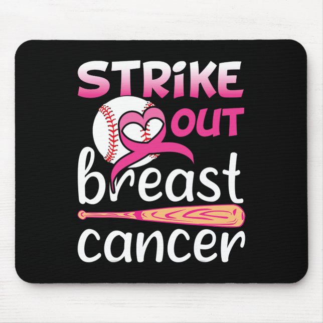 Breastkrebs-Bewusstsein ausschließen Baseball-Soft Mousepad (Vorne)