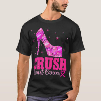 Breastkrebs-Bewusstsein - Rosa Heels T-Shirt