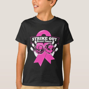 Breastkrebs-Bewusstseinsbildung für Bowling bekämp T-Shirt