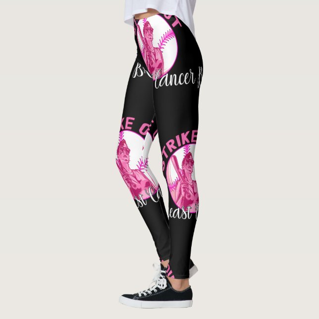 Breastkrebs-Bewusstseinsmonat-Matching abschaffen  Leggings (Links)