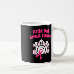 Breastkrebs-Bowling Ribbon Pink auslöschen Kaffeetasse