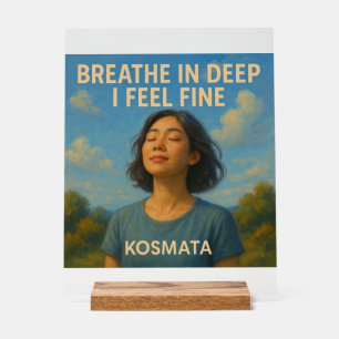 Breath in Deep - Acrylic Sign Acrylschild