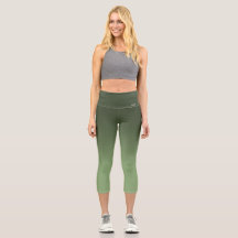 Breath_Zone Grüne Leggings Capri