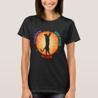 Breathe Align Cat Silhouette T-Shirt