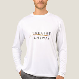 Breathe Anyway – Stress Awareness Minimal Yellow Tri-Blend Shirt