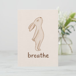 Breathe Bunny Note Cards Mitteilungskarte