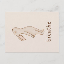 Breathe Bunny Postcard Feiertagspostkarte