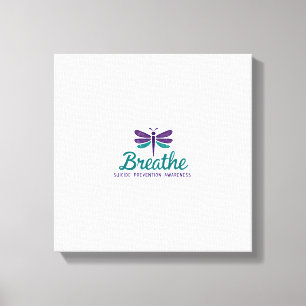 Breathe Dragonfly Suizidprävention psychische Gesu Leinwanddruck