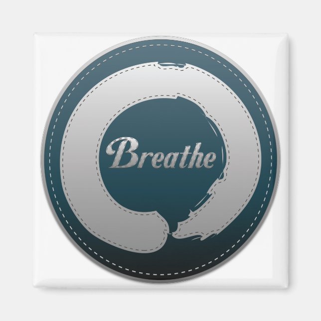 Breathe Enso Stitch Magnet (Vorne)