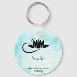 *~* BREATHE Lotus Branding Mint Turquoise SWAG Schlüsselanhänger