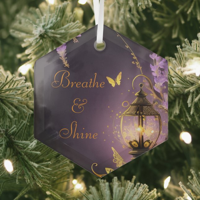 Breathe´n Shine Mel Mae Schmidt Stationery Ornament Aus Glas (Insitu)
