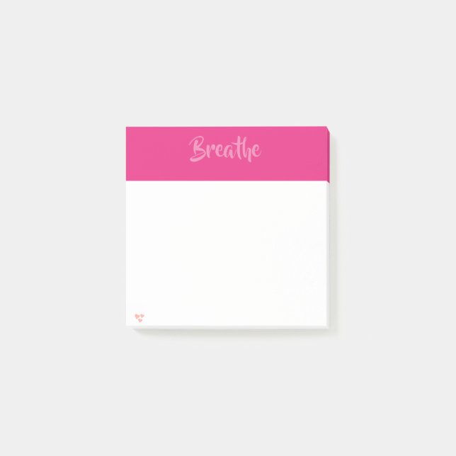 BREATHE Post-It-Notes Post-it Klebezettel (Vorderseite)