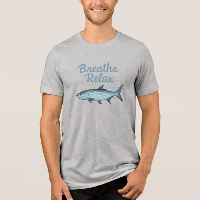Breathe Relax Tarpon T-Shirt - OOC Edition Tri-Blend Shirt (Vorderseite)