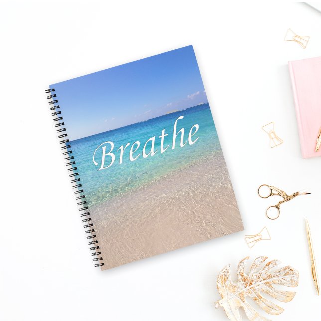 Breathe & Release Cayman Islands Relaxing Beach Notizbuch (Von Creator hochgeladen)