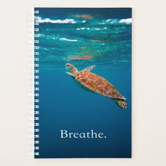 Breathe Turtle | Meeresschildkröte | Schildkröte Planer (Vorderseite)