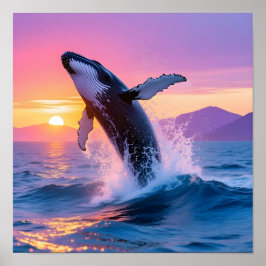 Breathe Wild, Leap Free, Touch Sky Poster